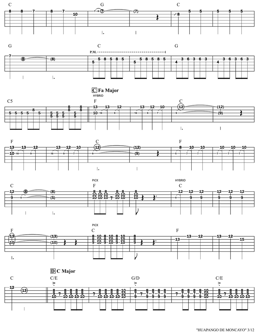 Huapango Huapango Acoustic Guitar scores gallery preview page 3