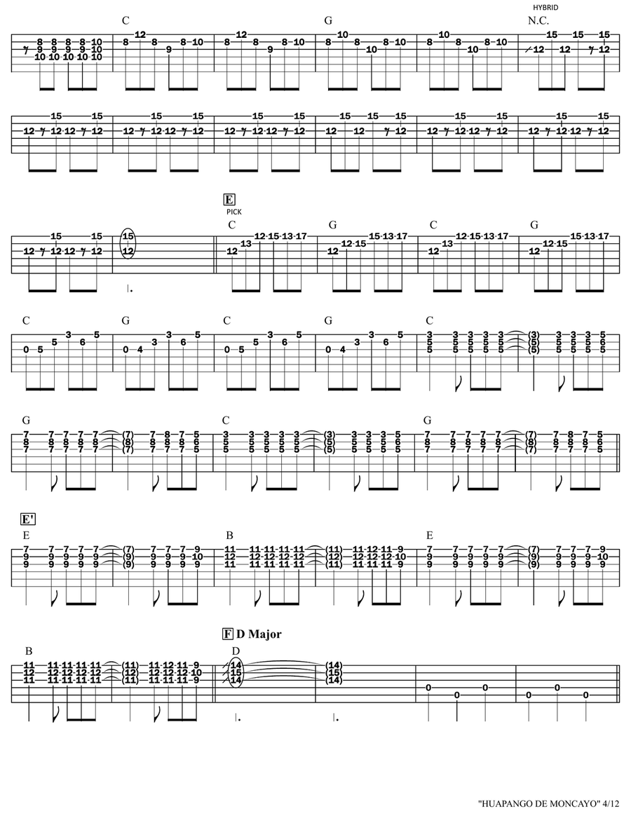 Huapango Huapango Acoustic Guitar scores gallery preview page 4