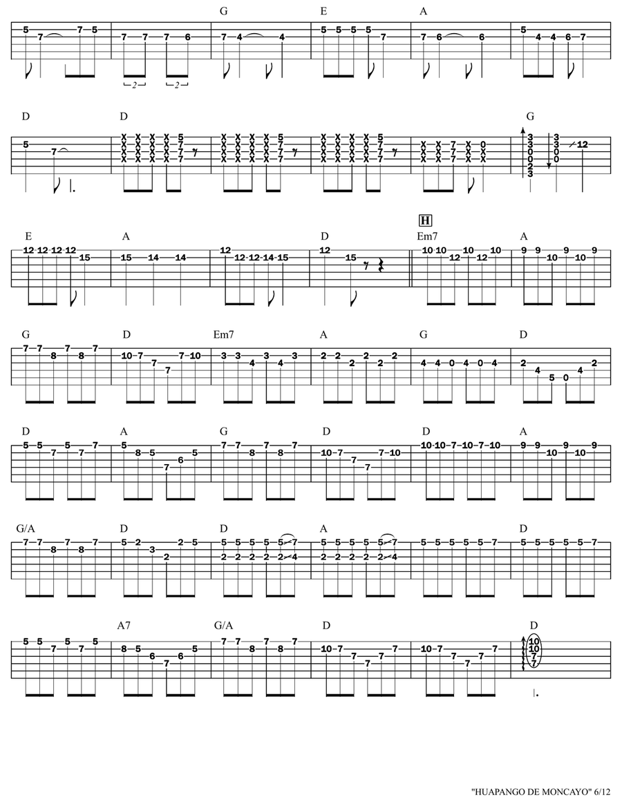 Huapango Huapango Acoustic Guitar scores gallery preview page 6