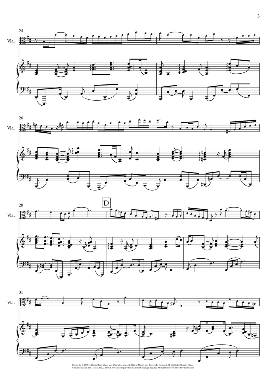 What A Wonderful World What A Wonderful World Viola scores gallery preview page 3