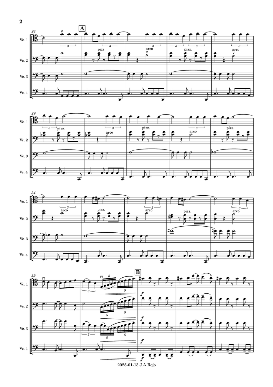 Can't Take My Eyes Off Of You String Quartet scores gallery preview page 2