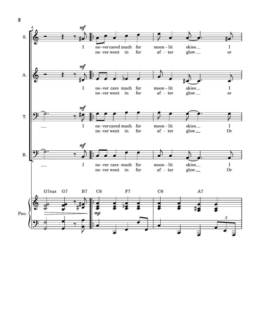 I'm Beginning To See The Light 4-Part scores gallery preview page 2