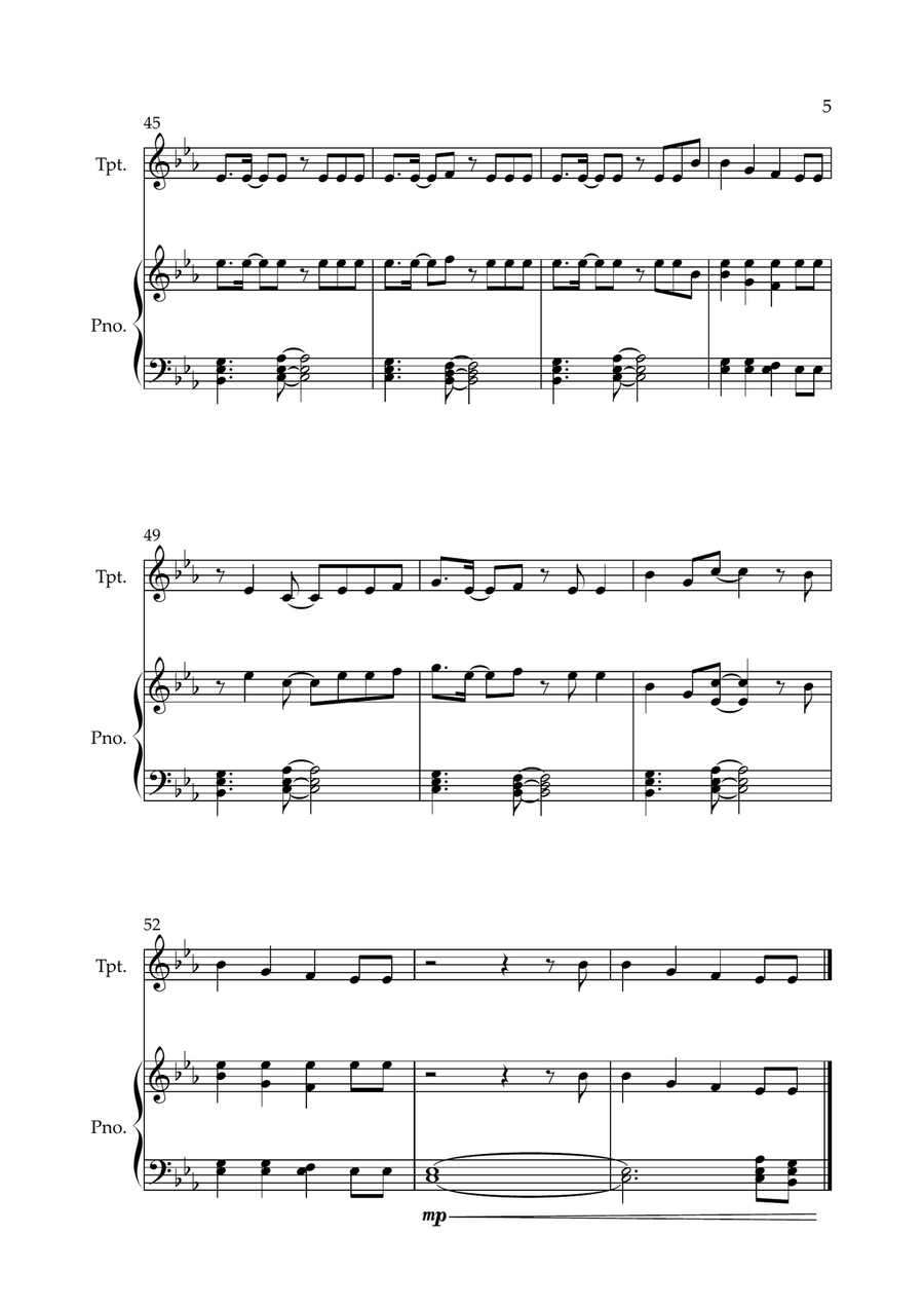Shut Up And Dance Shut Up And Dance Trumpet Solo scores gallery preview page 5