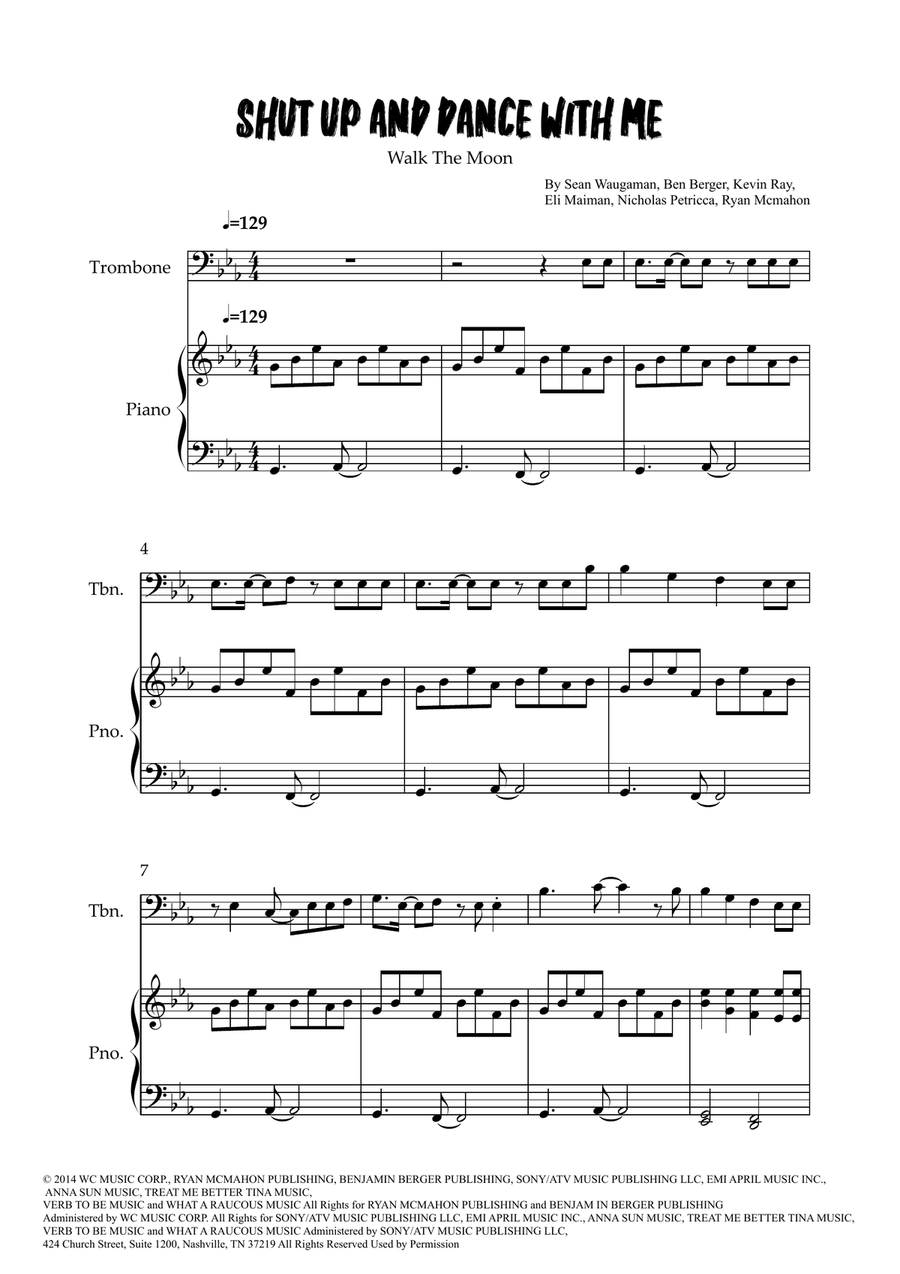 Shut Up And Dance Shut Up And Dance Piano scores gallery preview page 1
