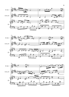 Air on the G String. For Baritone Sax Duet and Piano. Score and Parts. Small Ensemble scores gallery preview page 3