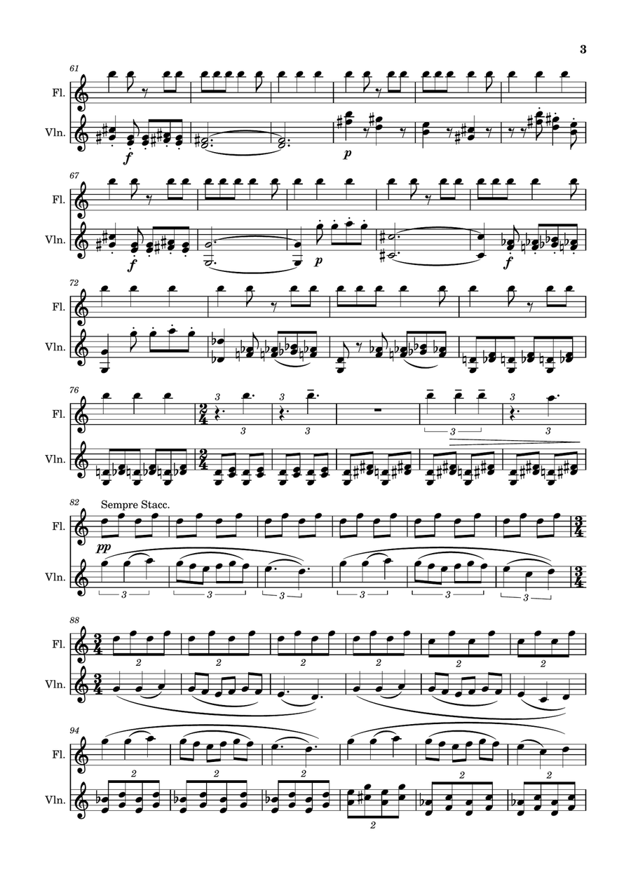 Mercury, The Winged Messenger from 'The Planets' Chamber Music scores gallery preview page 3