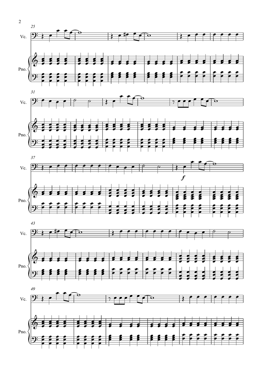 Somewhere Only We Know Somewhere Only We Know Piano scores gallery preview page 2