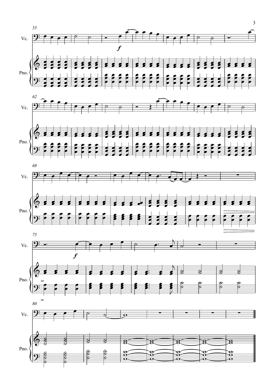 Somewhere Only We Know Somewhere Only We Know Piano scores gallery preview page 3