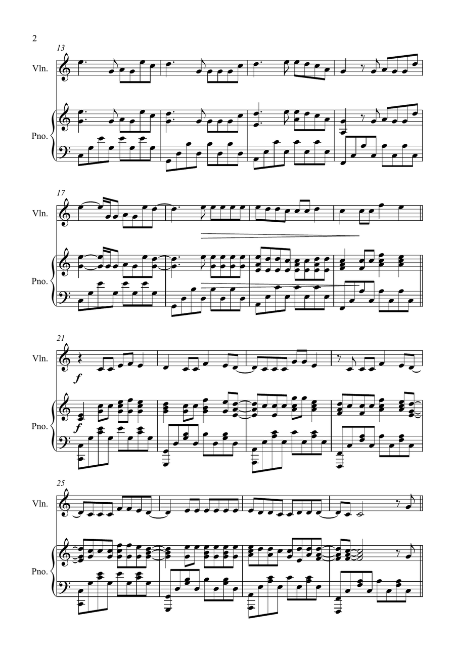 Someone You Loved Someone You Loved Violin Solo scores gallery preview page 2