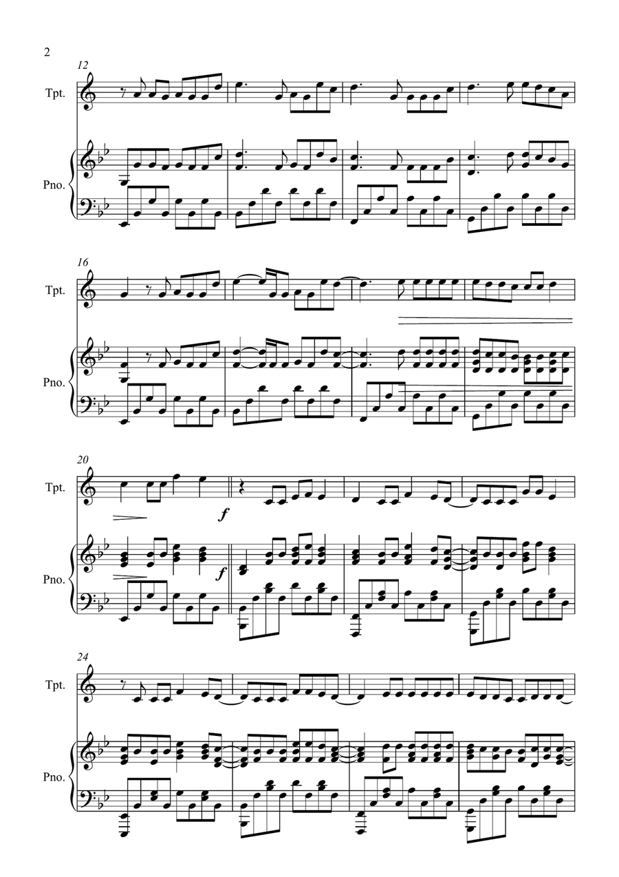 Someone You Loved Someone You Loved Trumpet Solo scores gallery preview page 2