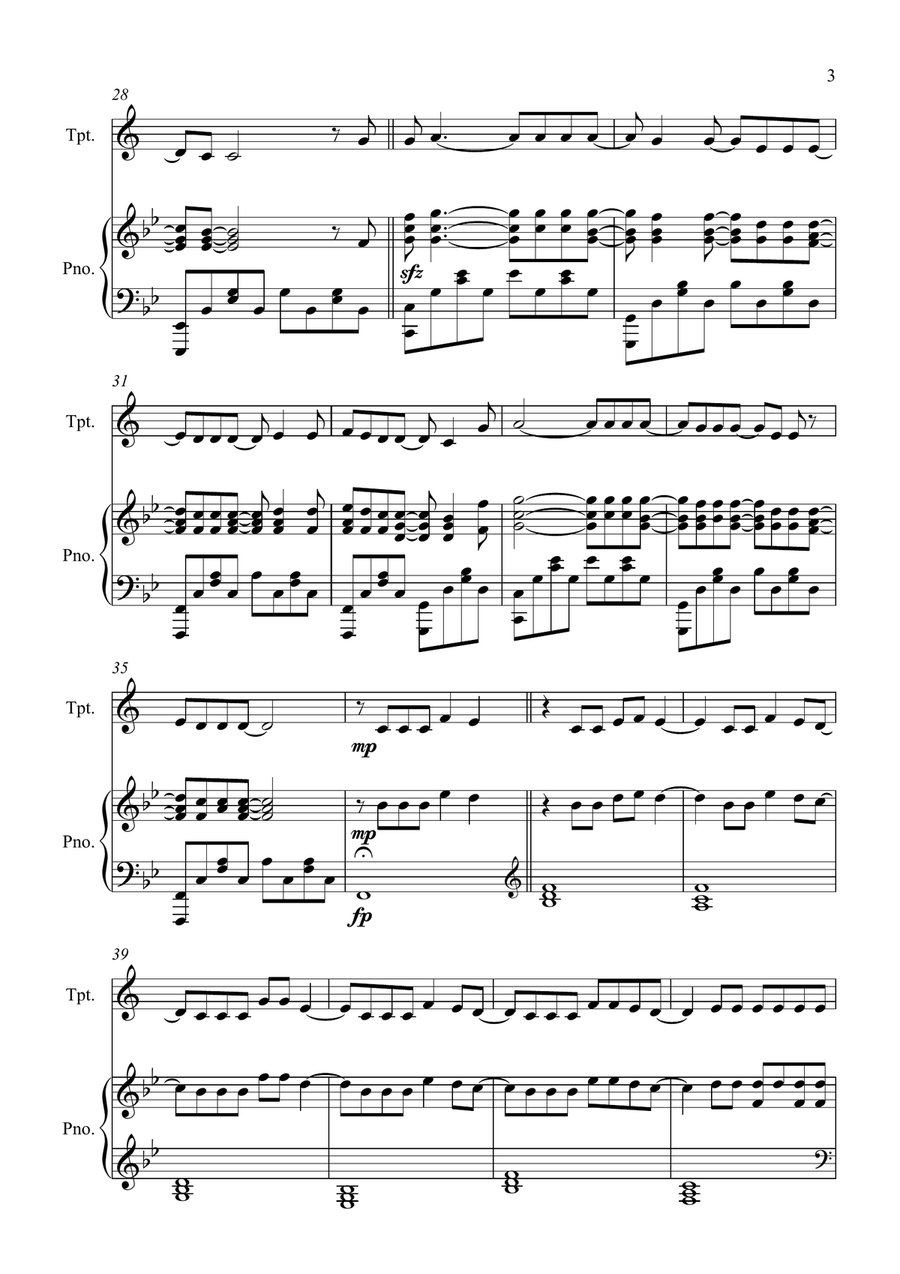Someone You Loved Someone You Loved Trumpet Solo scores gallery preview page 3
