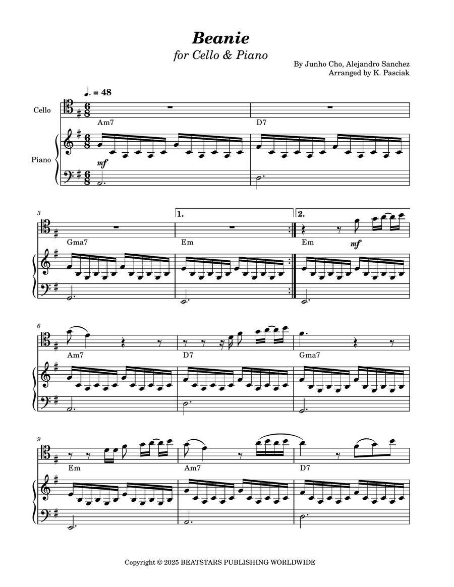Beanie Beanie Piano scores gallery preview page 3