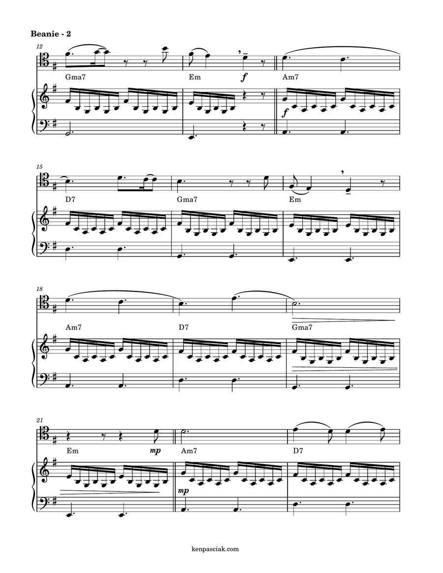 Beanie Beanie Piano scores gallery preview page 4