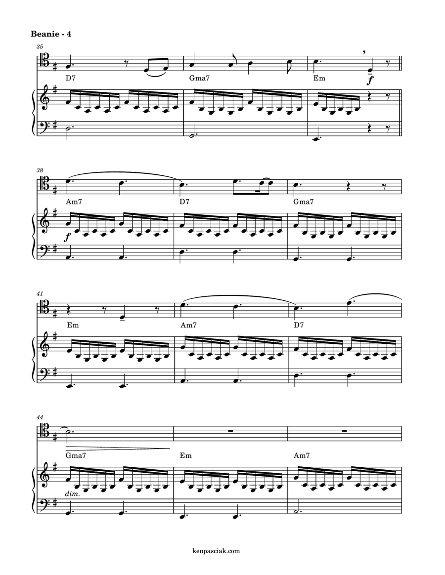 Beanie Beanie Piano scores gallery preview page 6