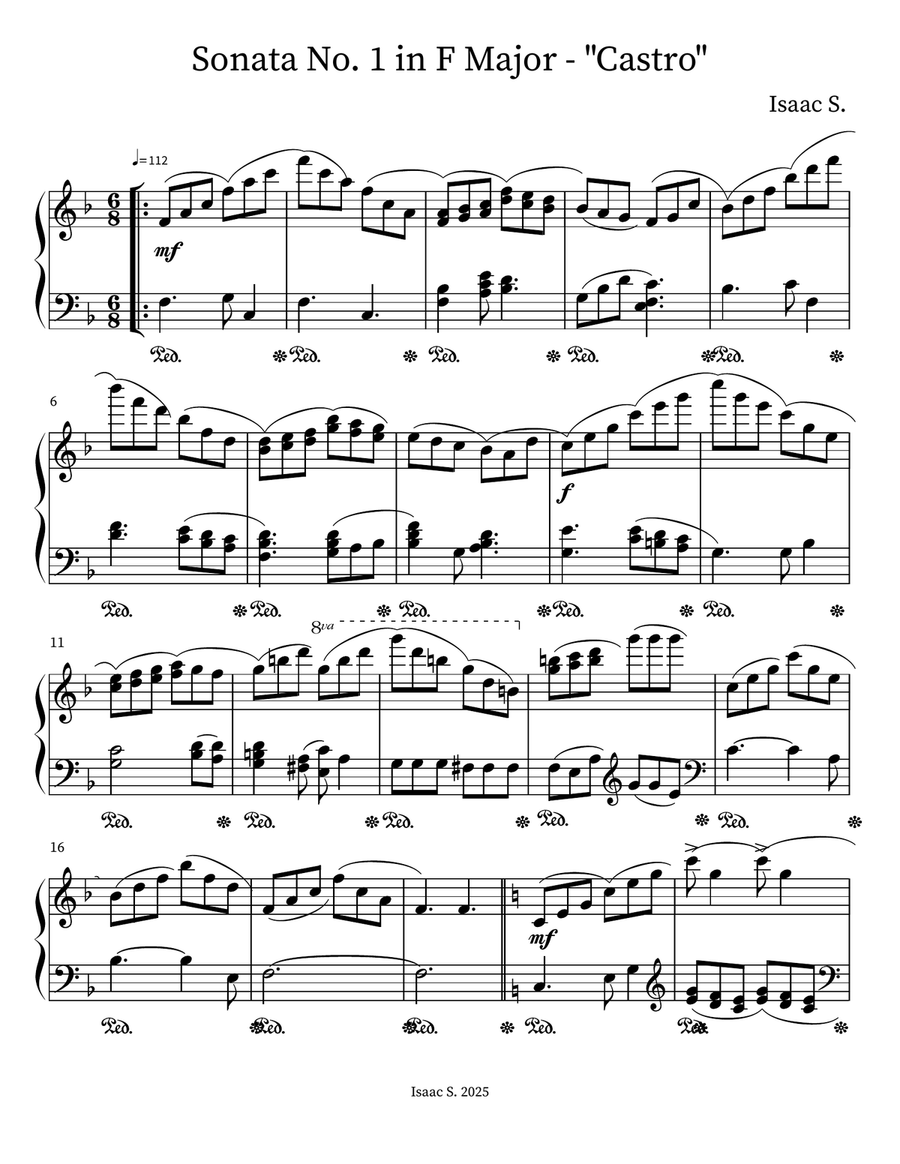 Sonata No. 1 in F Major - 