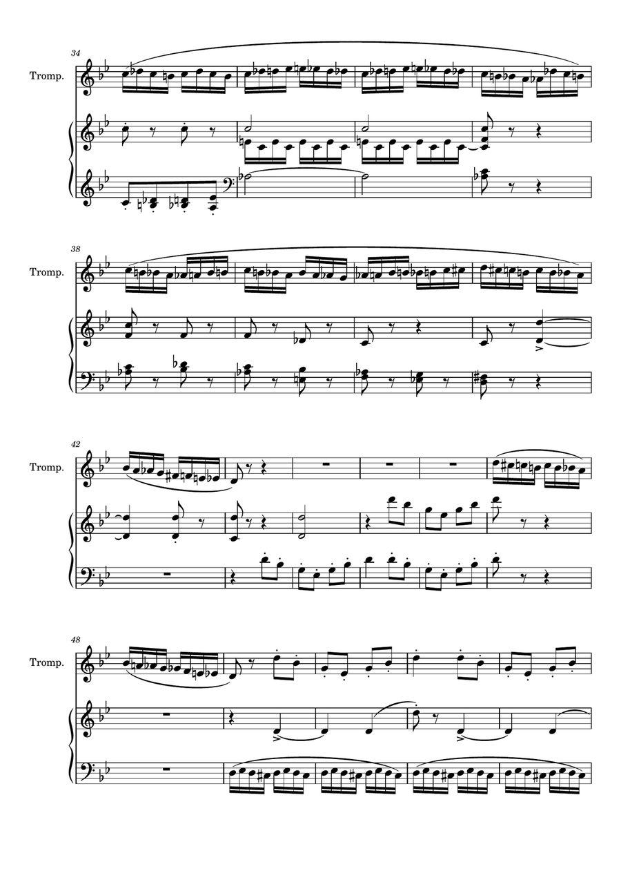 VOL DU BOURDON VOL DU BOURDON Trumpet Duet scores gallery preview page 3
