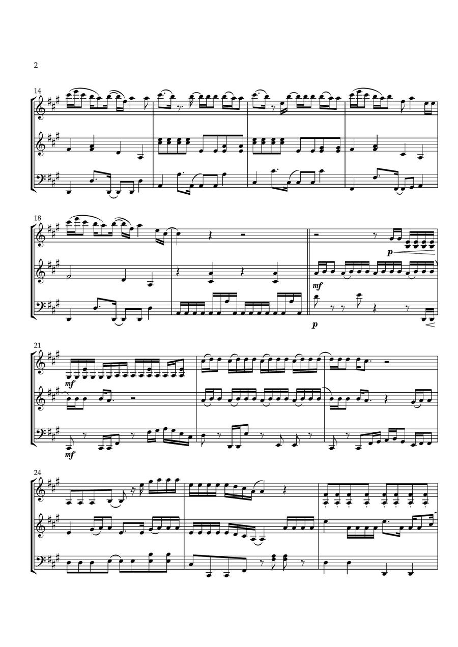 Cruel Summer Cruel Summer String Trio scores gallery preview page 2
