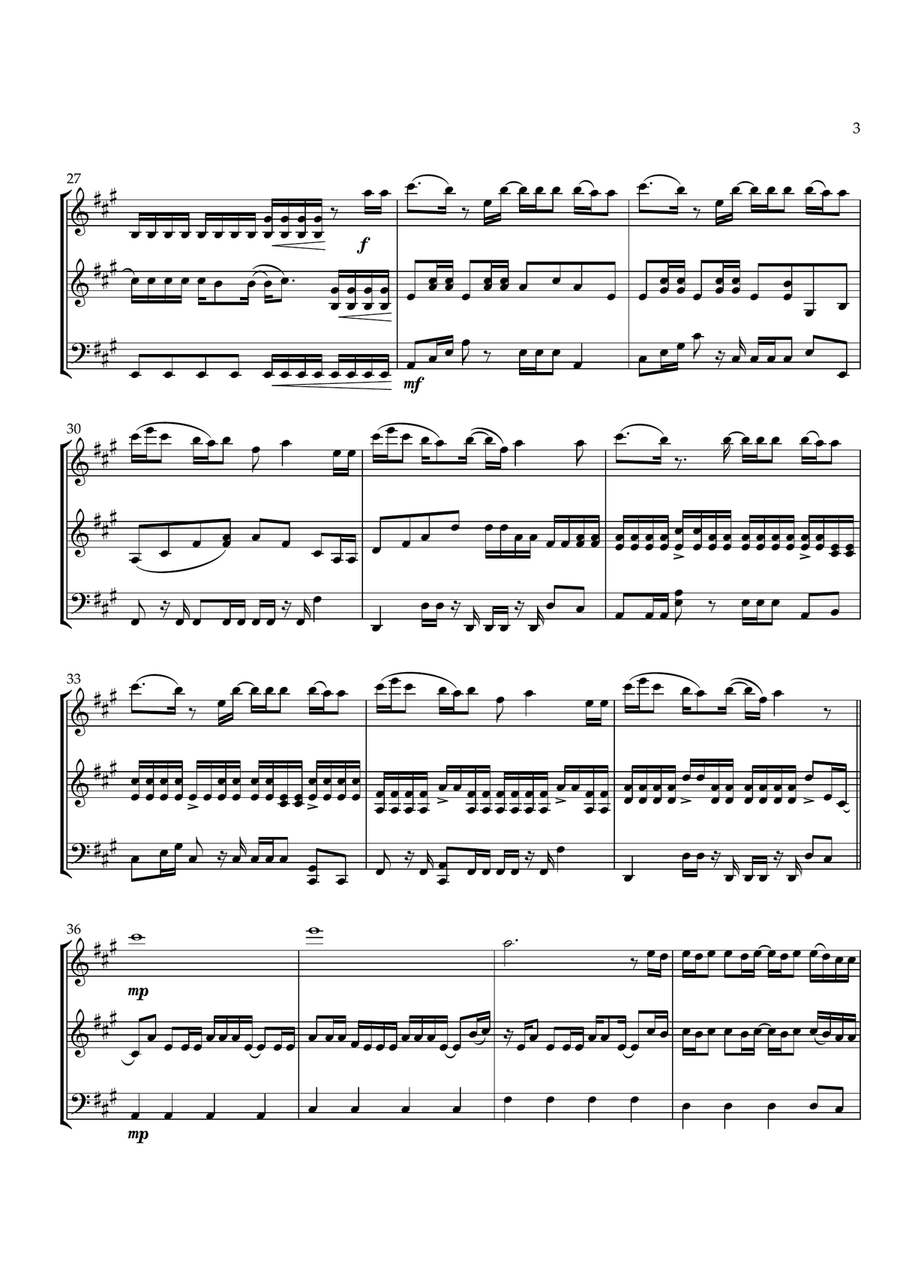 Cruel Summer Cruel Summer String Trio scores gallery preview page 3