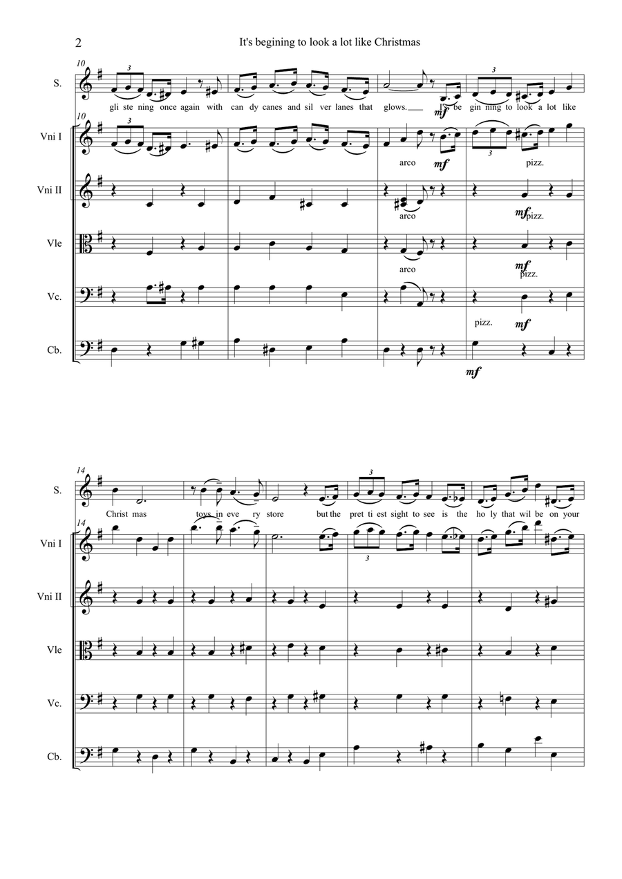 It's Beginning To Look A Lot Like Christmas Chamber Music scores gallery preview page 2