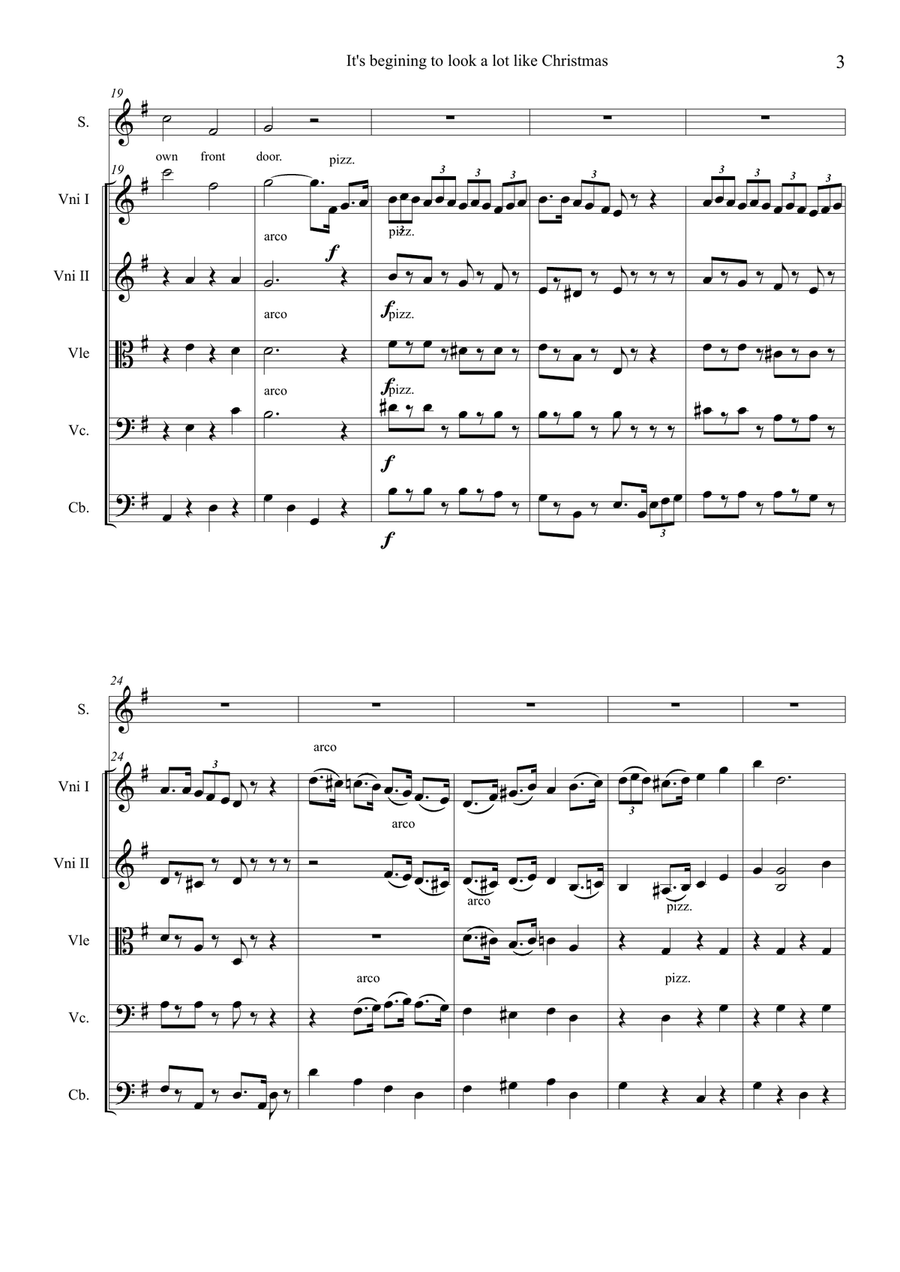 It's Beginning To Look A Lot Like Christmas Chamber Music scores gallery preview page 3