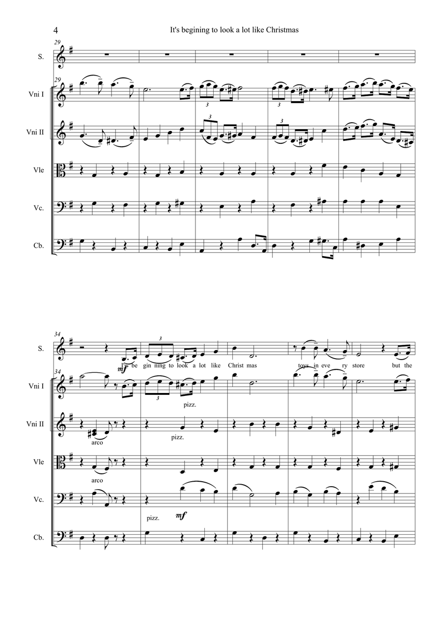 It's Beginning To Look A Lot Like Christmas Chamber Music scores gallery preview page 4