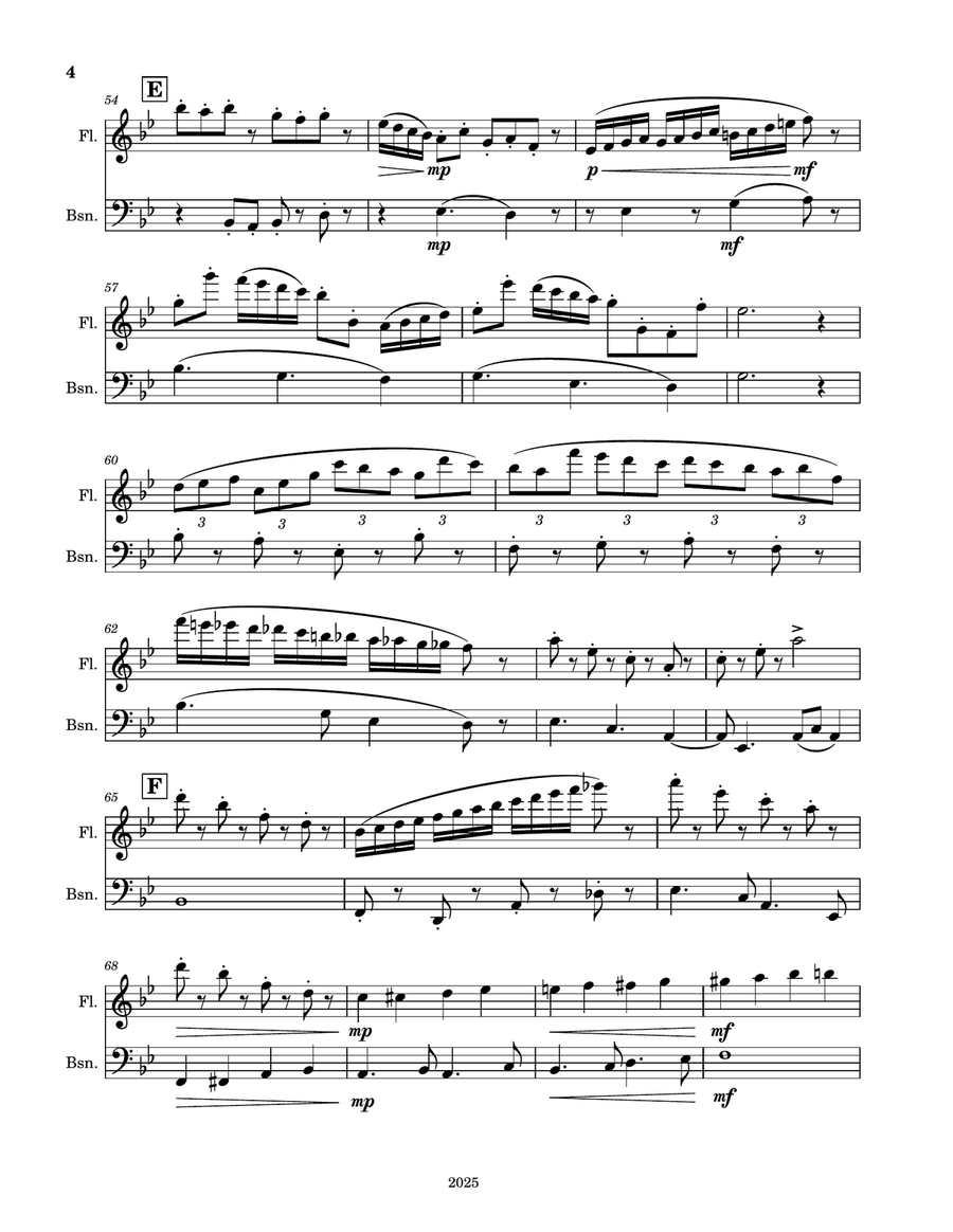 The Bulldog and the Kitten Woodwind Duet scores gallery preview page 4