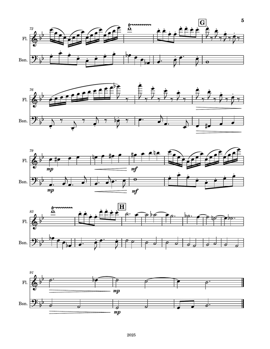 The Bulldog and the Kitten Woodwind Duet scores gallery preview page 5