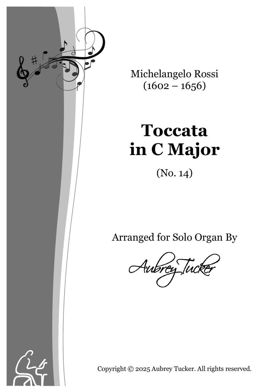 Organ: Toccata in C Major (No. 14) - Michelangelo Rossi Organ Solo scores gallery preview page 1