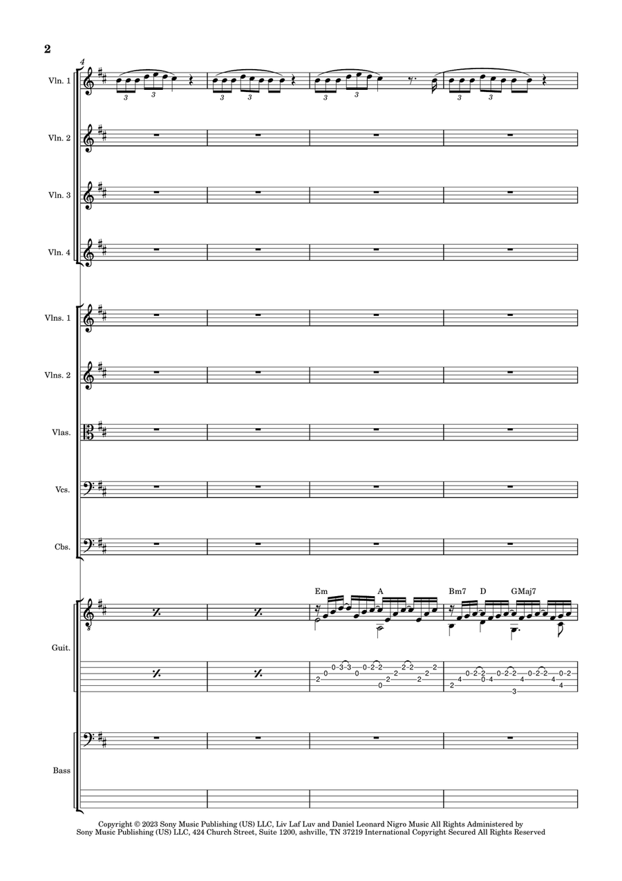 Can't Catch Me Now Can't Catch Me Now String Orchestra scores gallery preview page 4
