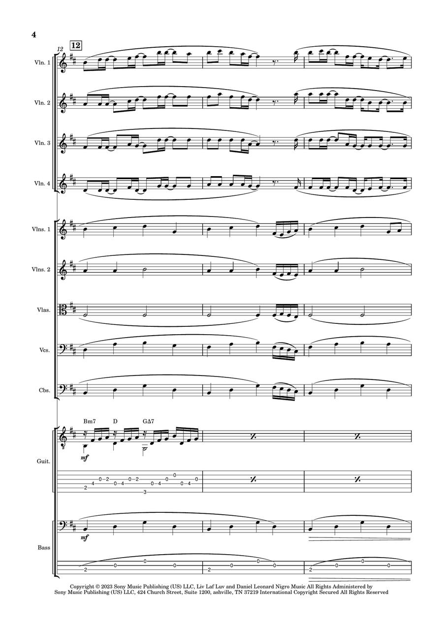 Can't Catch Me Now Can't Catch Me Now String Orchestra scores gallery preview page 6
