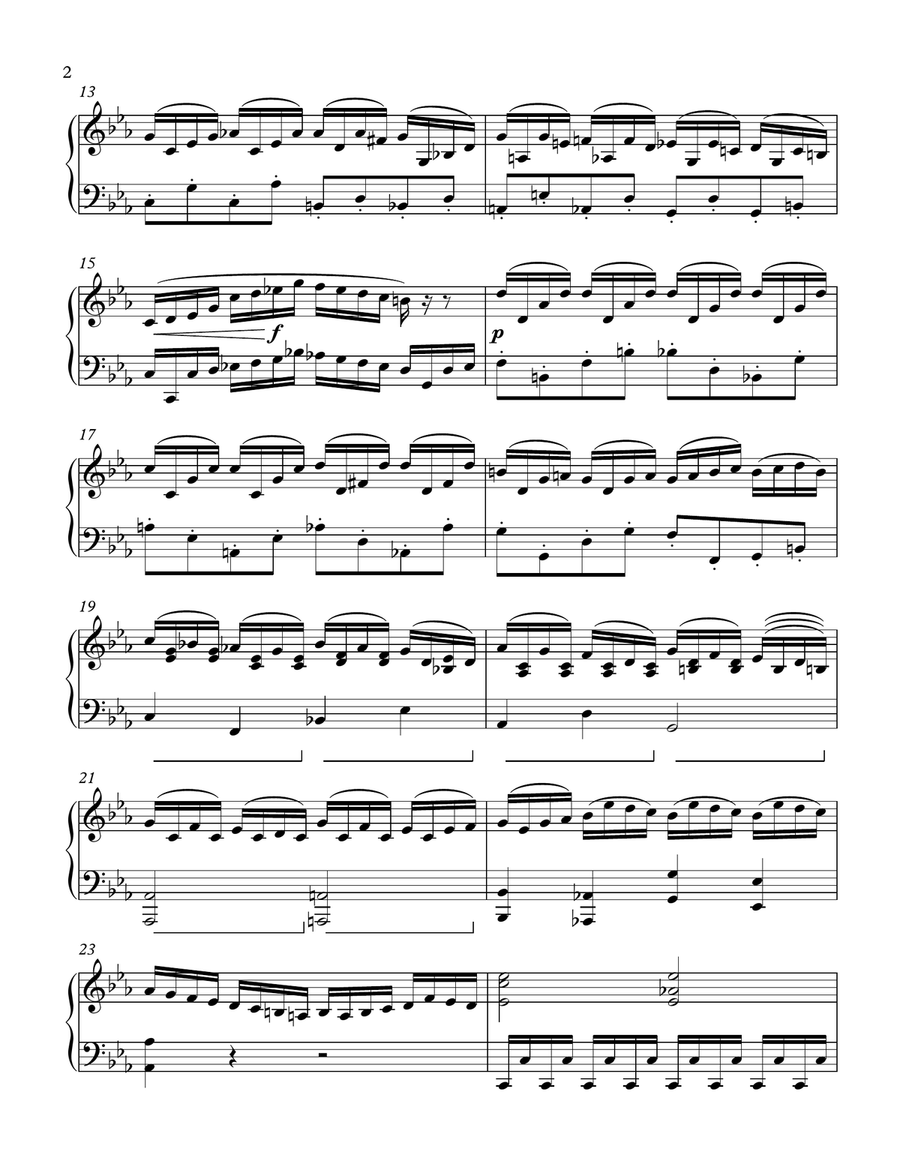 Chopin c-minor prelude improvisation Piano Solo scores gallery preview page 2