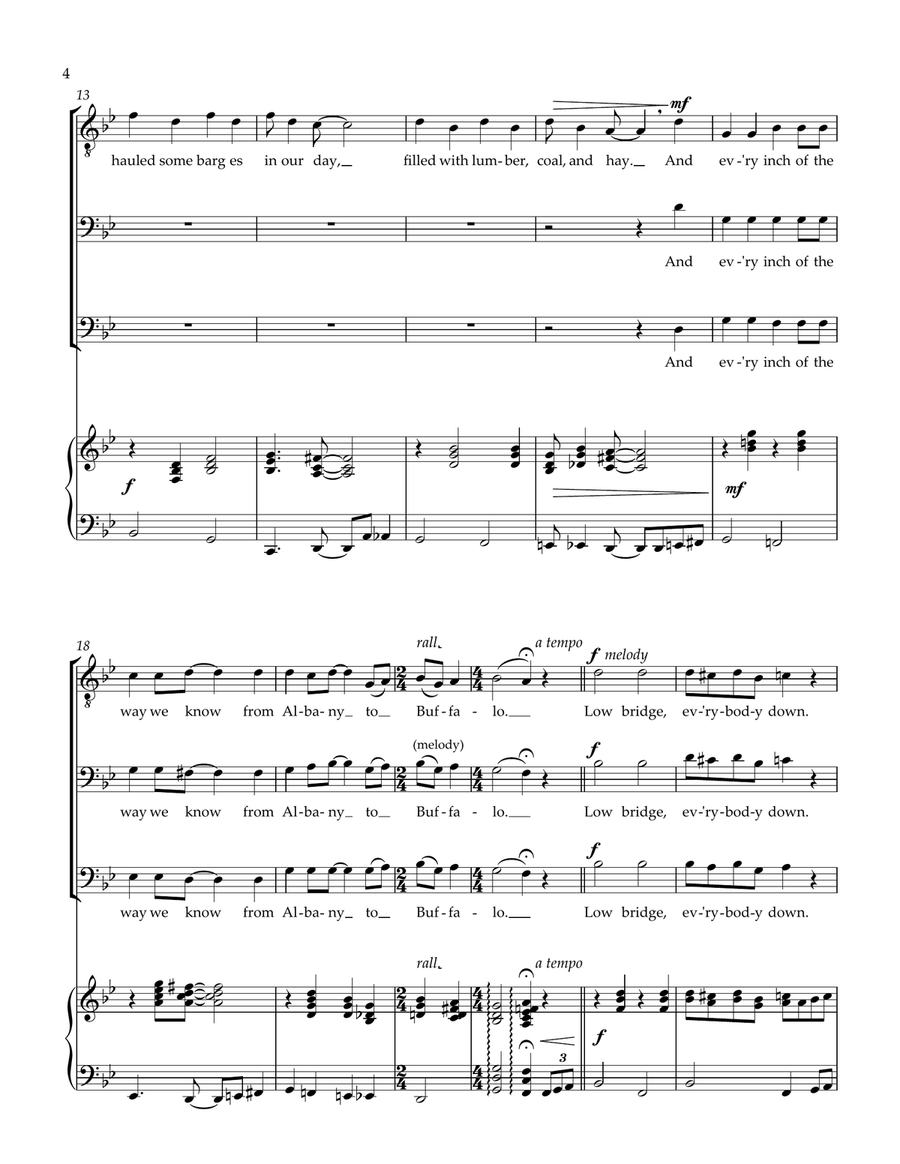 A MARITIME MEDLEY (TBB, piano) 3-Part scores gallery preview page 4