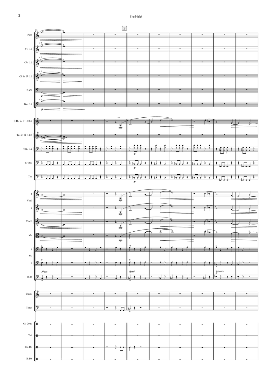 The Heist Full Orchestra scores gallery preview page 3