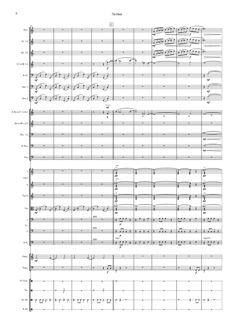 The Heist Full Orchestra scores gallery preview page 5