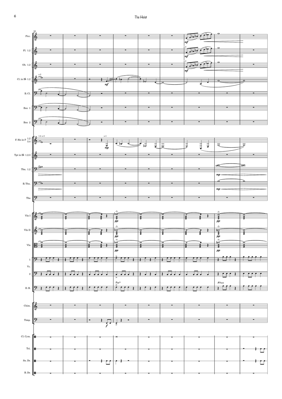The Heist Full Orchestra scores gallery preview page 6