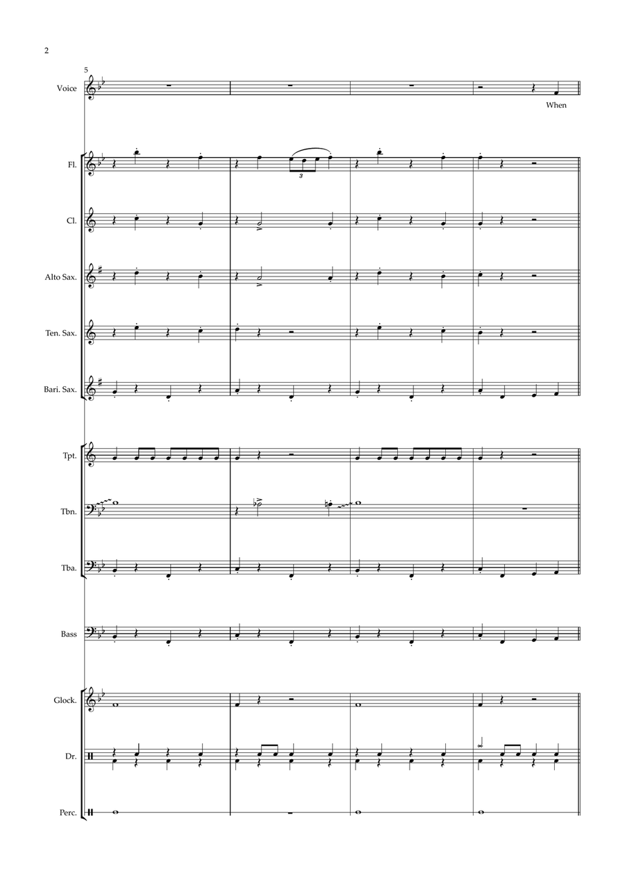 Supercalifragilisticexpialidocious Concert Band scores gallery preview page 2