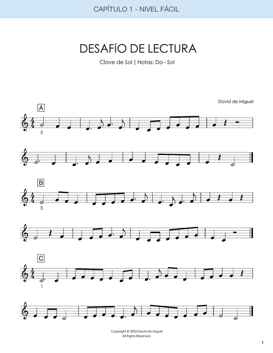 Desafío de Lectura para Pianistas - Volumen 3 Piano Method scores gallery preview page 5
