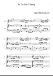 Air on the G String. For Oboe and Piano.
