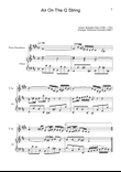 Air on the G String. For T. Sax and Piano.