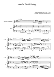 Air on the G String. For B. Sax and Piano.