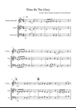 Thine Be The Glory for Descant Recorder, Violin and Cello Trio