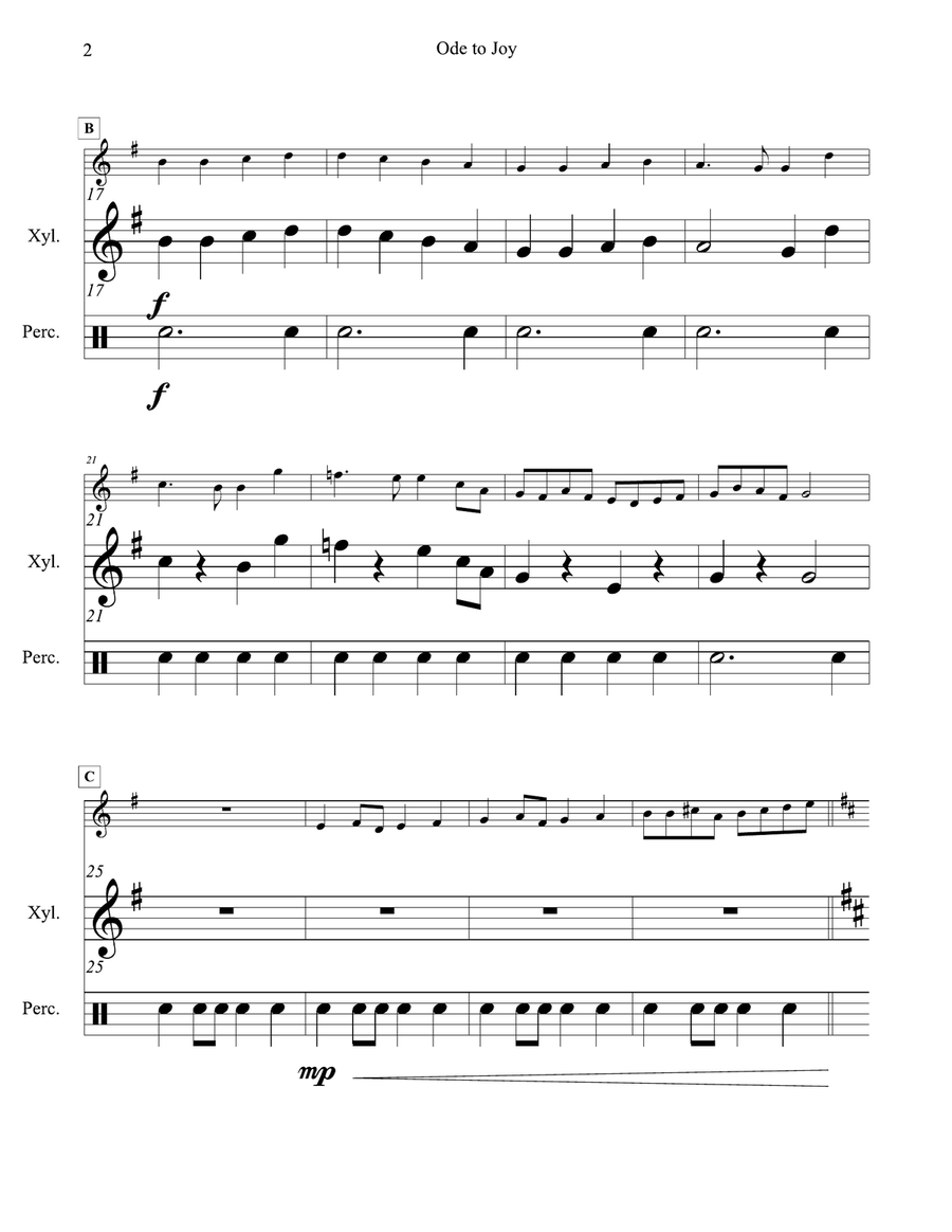 Ode to Joy (theme from Beethoven's 