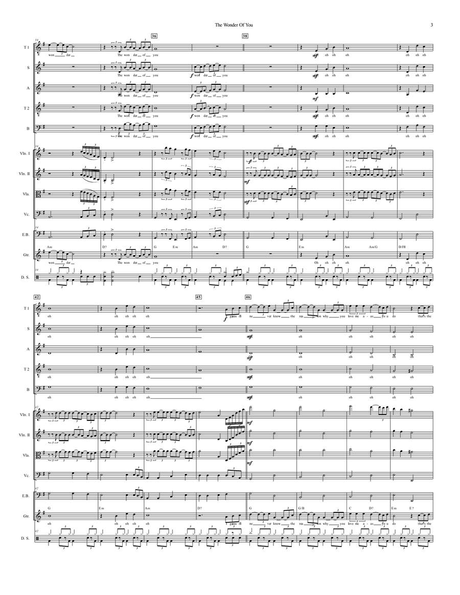 The Wonder Of You The Wonder Of You String Orchestra scores gallery preview page 4