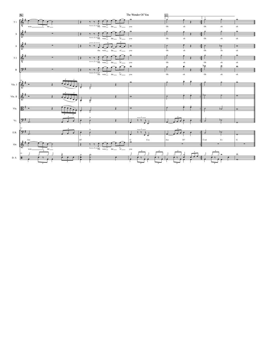 The Wonder Of You The Wonder Of You String Orchestra scores gallery preview page 5