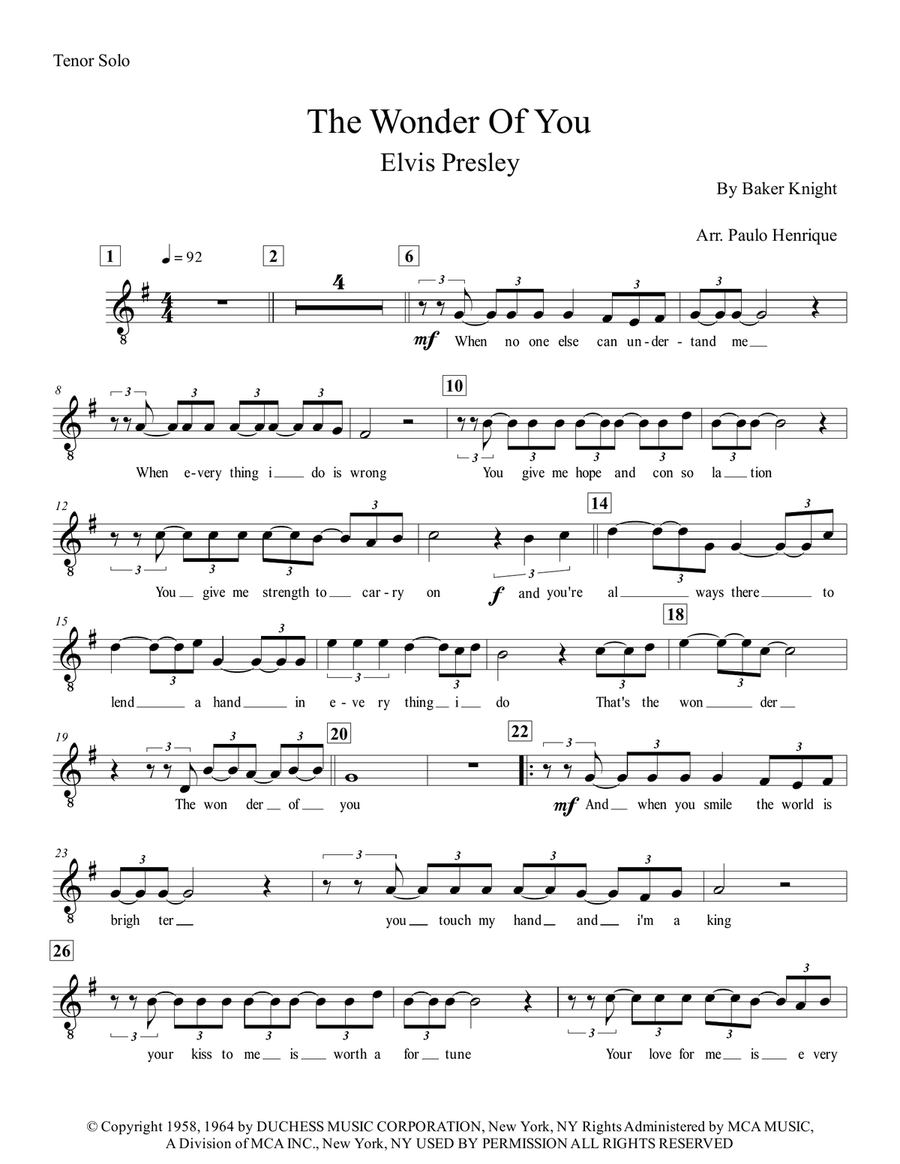 The Wonder Of You The Wonder Of You String Orchestra scores gallery preview page 6