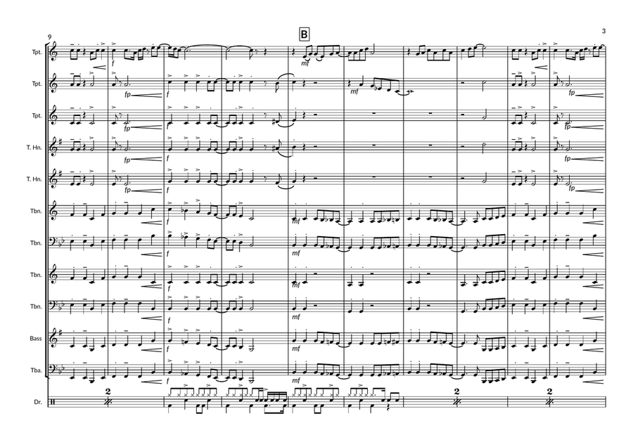 Signed, Sealed, Delivered I'm Yours Brass Ensemble scores gallery preview page 3