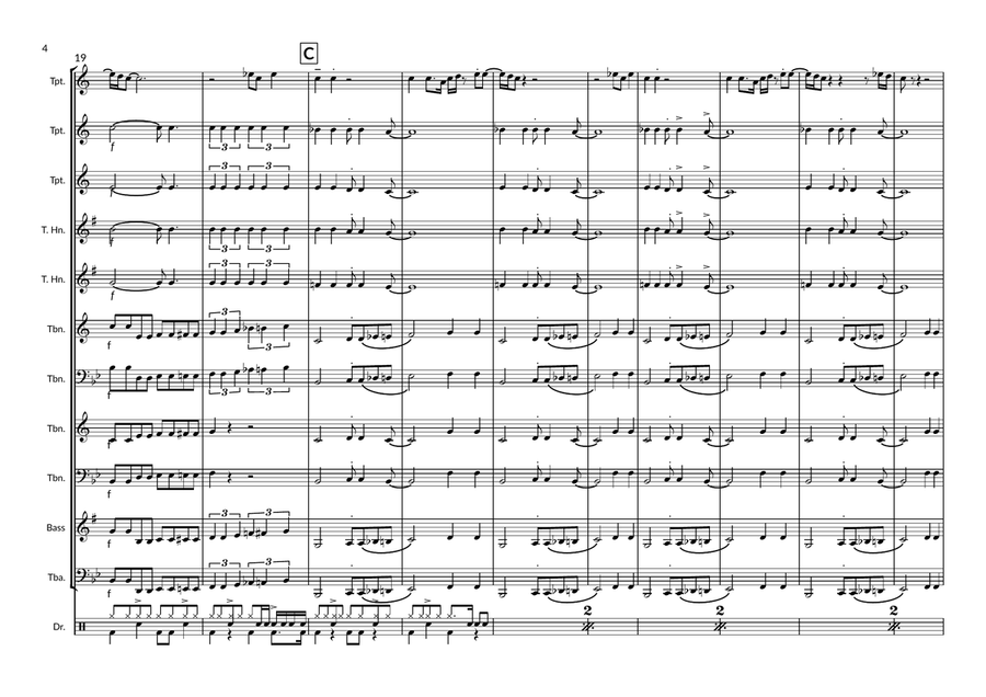 Signed, Sealed, Delivered I'm Yours Brass Ensemble scores gallery preview page 4