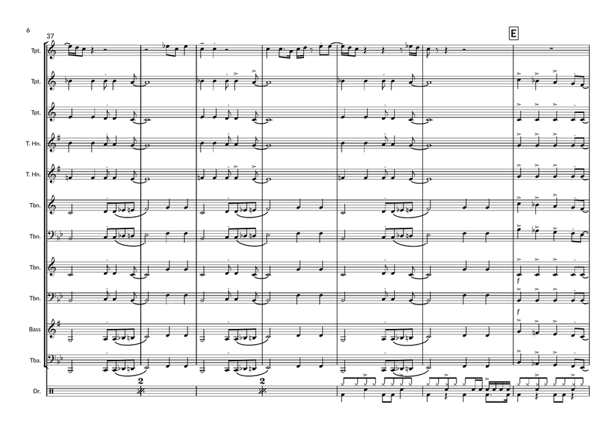 Signed, Sealed, Delivered I'm Yours Brass Ensemble scores gallery preview page 6