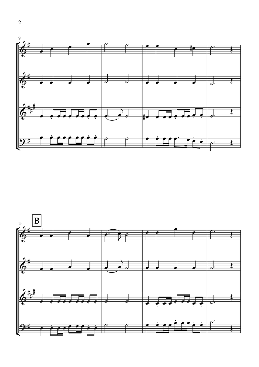 Onward, Christian Soldiers (Woodwind Quartet) - Easy Intermediate Level Woodwind Quartet scores gallery preview page 2