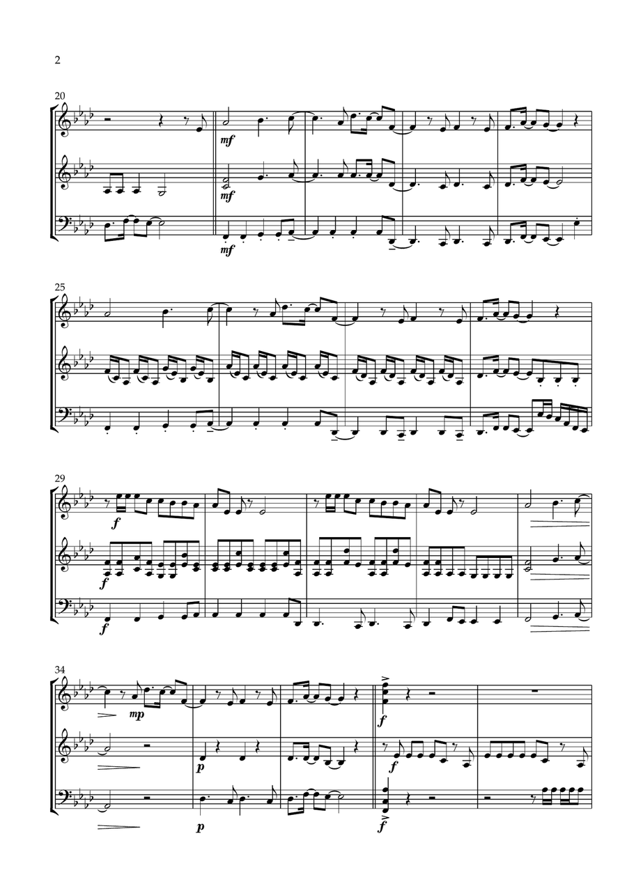 One Last Time One Last Time String Trio scores gallery preview page 2